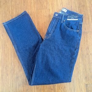 NEW A&F Curve Love High Rise Vintage Straight Jean 24/00 L